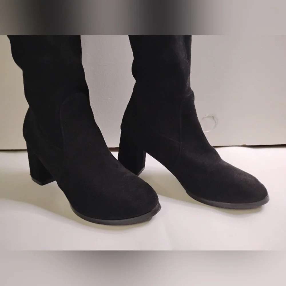 Elegant Black Over-the-Knee Boots- 3in(9cm)